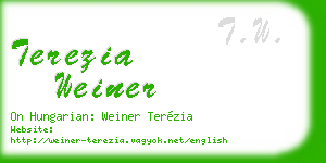 terezia weiner business card