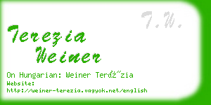 terezia weiner business card